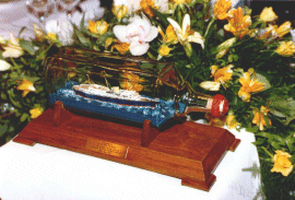  The model takes pride of place on Royal Yacht 'Britannia' 