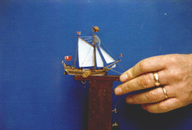  The model of the first Royal Yacht 'Mary' 
